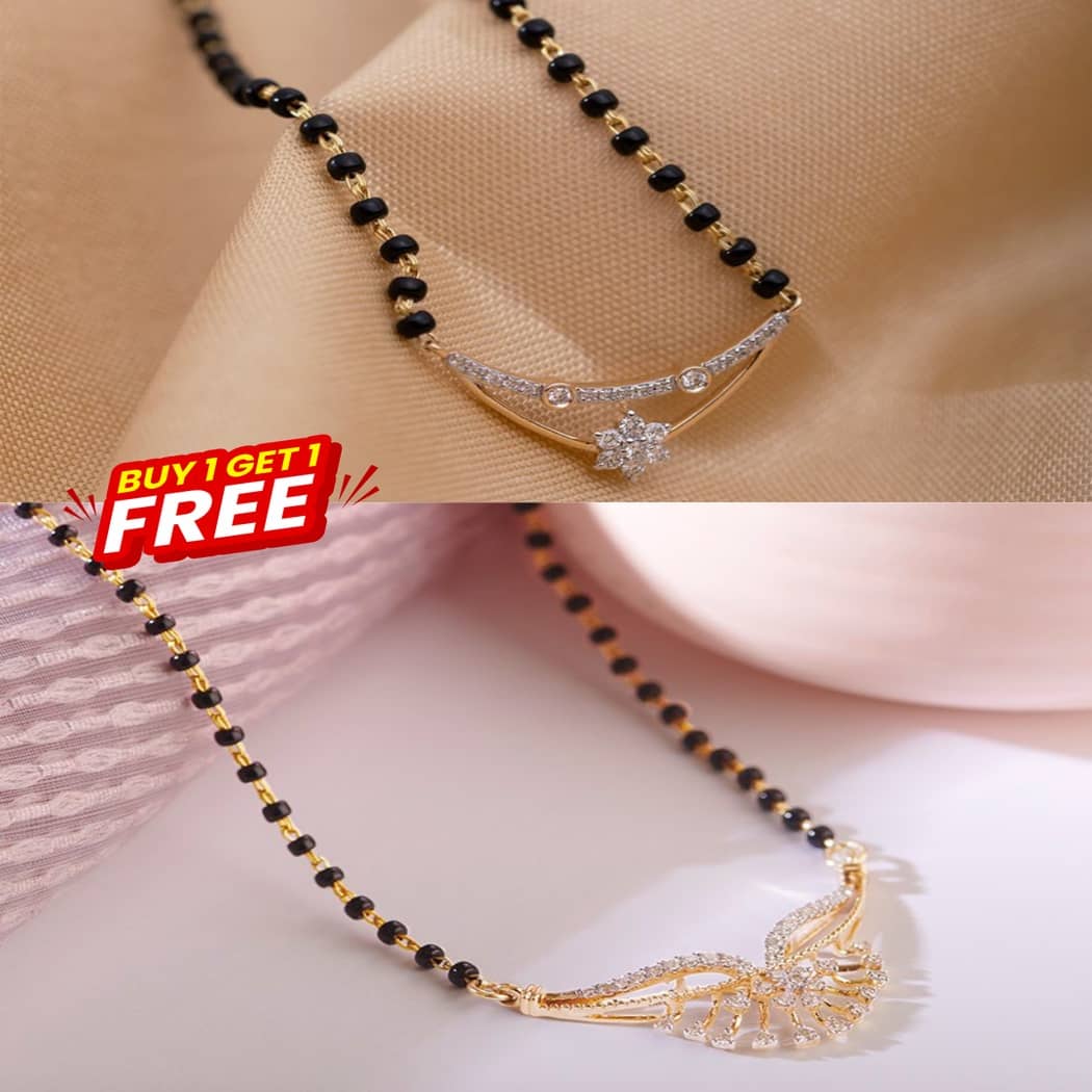 MGSV Golden Mangalsutra Set ( Pack of 2 )