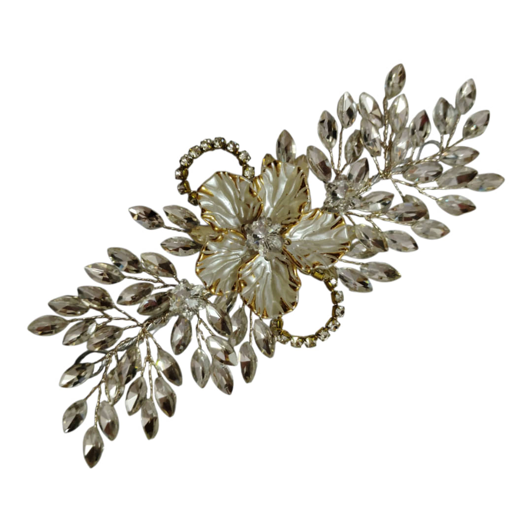     			NA Silver,White,Yellow Women's Hair Band ( Pack of 2 )