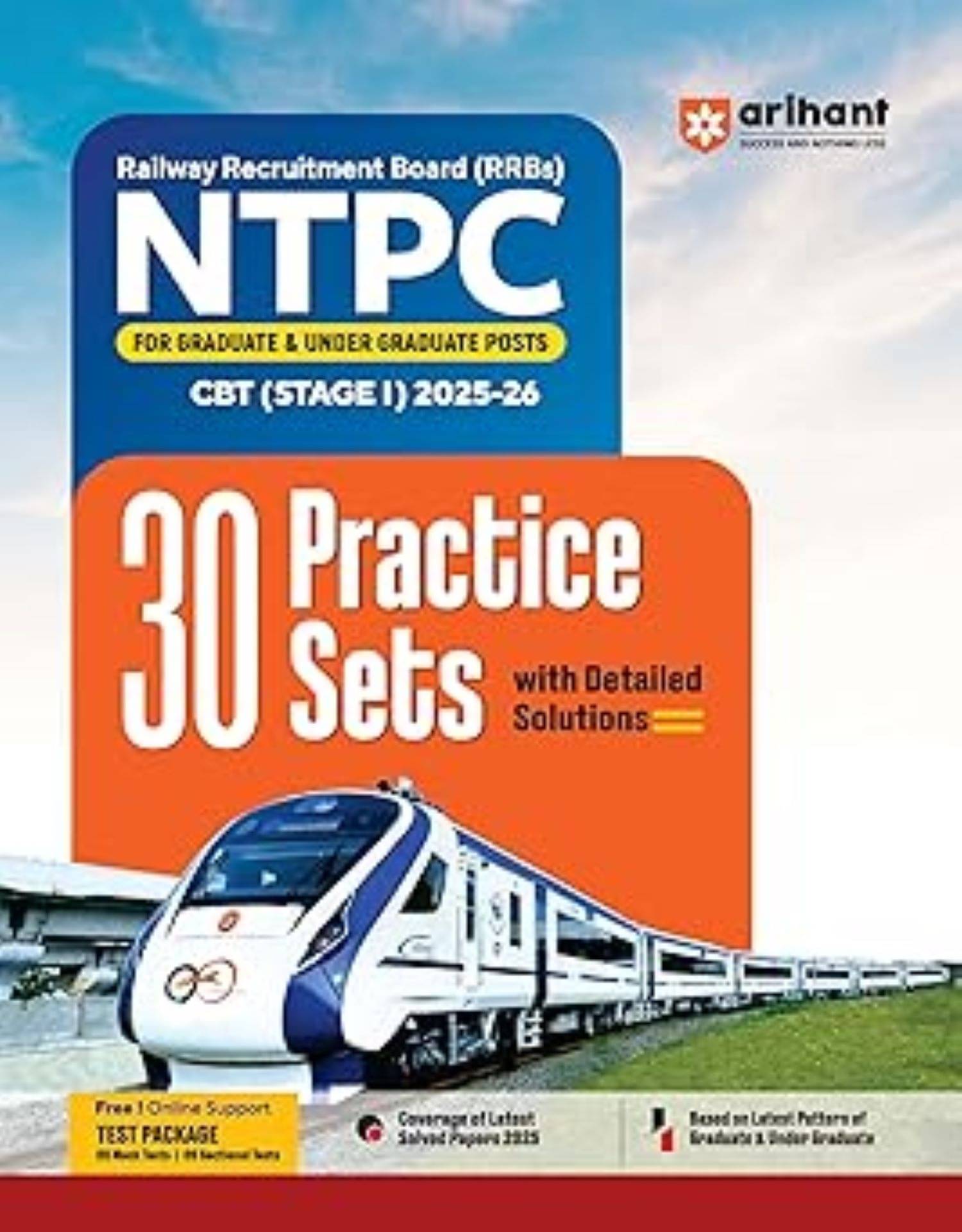 RRBs NTPC 30 Practice Sets 2025–26 | CBT Stage 1 Latest Railway Recruitment Board NTPC Exam Book     			RRBs NTPC 30 Practice Sets 2025–26 | CBT Stage 1 Latest Railway Recruitment Board NTPC Exam Book