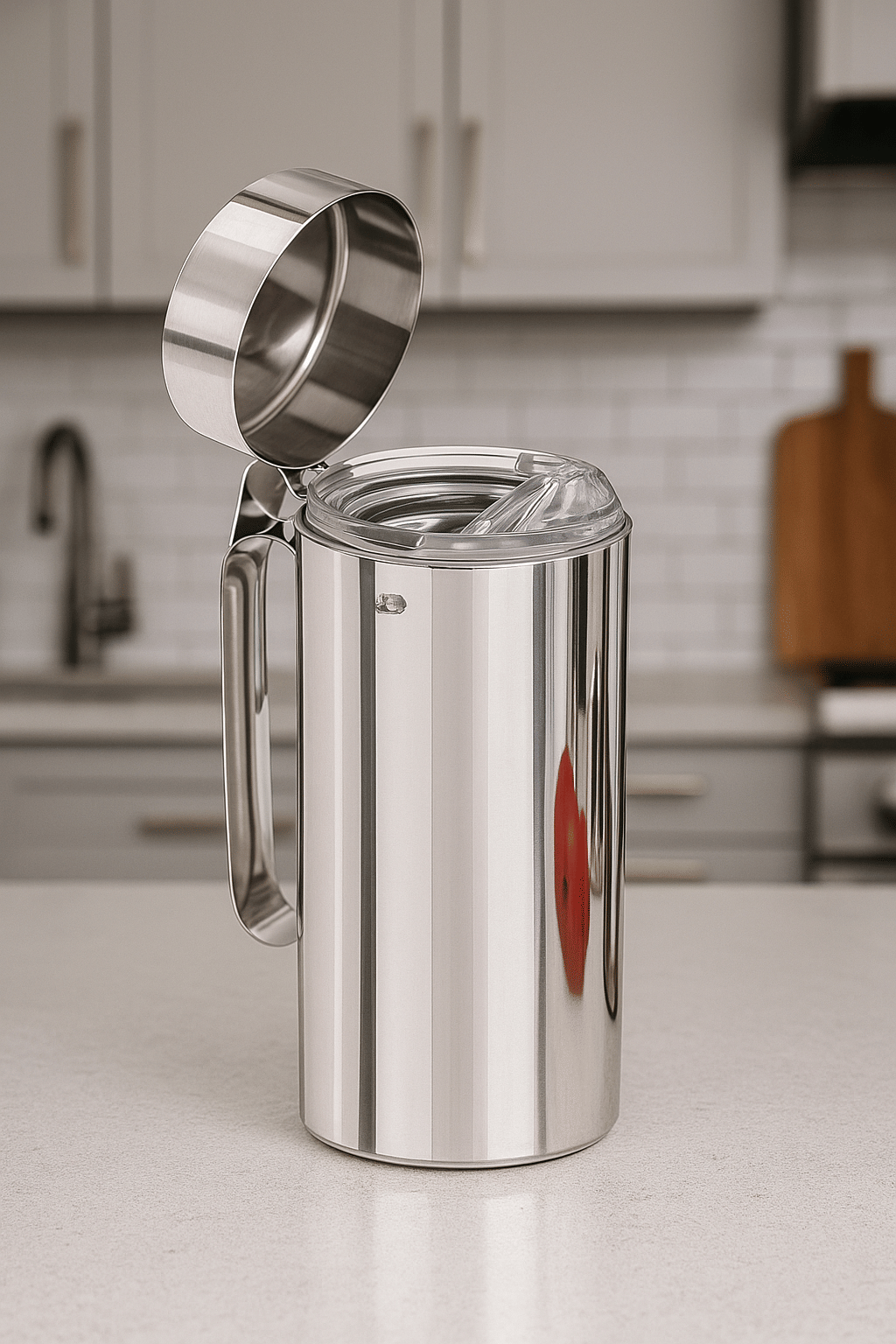     			STEEPLE Stainless Steel Silver Spice Container ( Set of 1 )