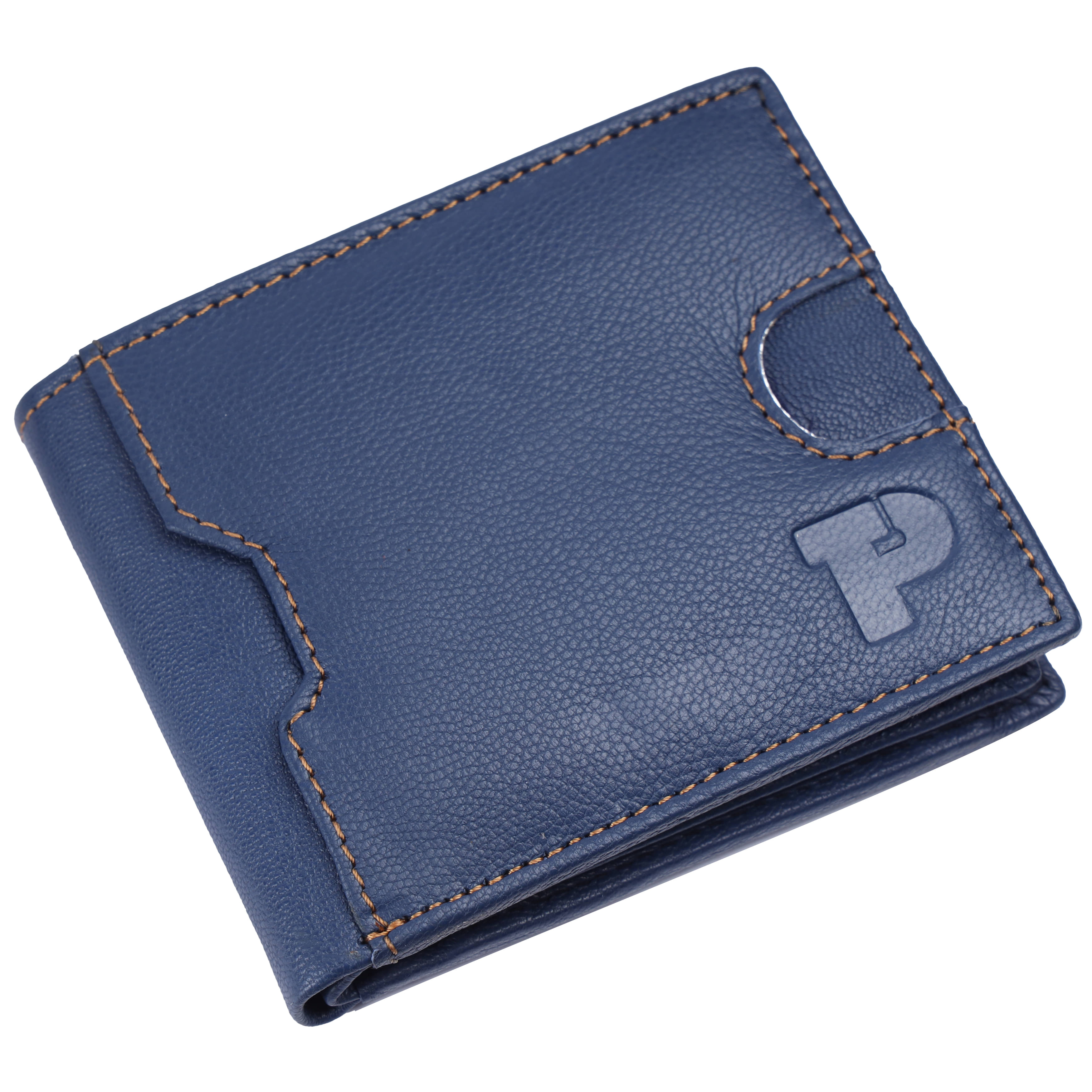     			THE PREPPY Leather Solid Men's RFID Wallet With 8 Slots For Card ( Blue , Pack of 1 )