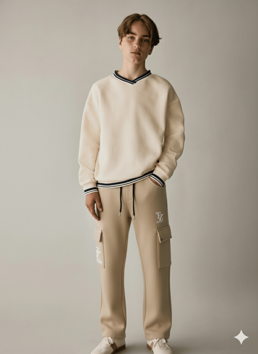     			Trend Zoid Pack of 1 Boys Fleece Trackpant ( Beige )