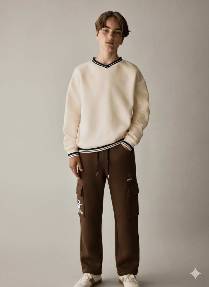     			Trend Zoid Pack of 1 Boys Fleece Trackpant ( Brown )