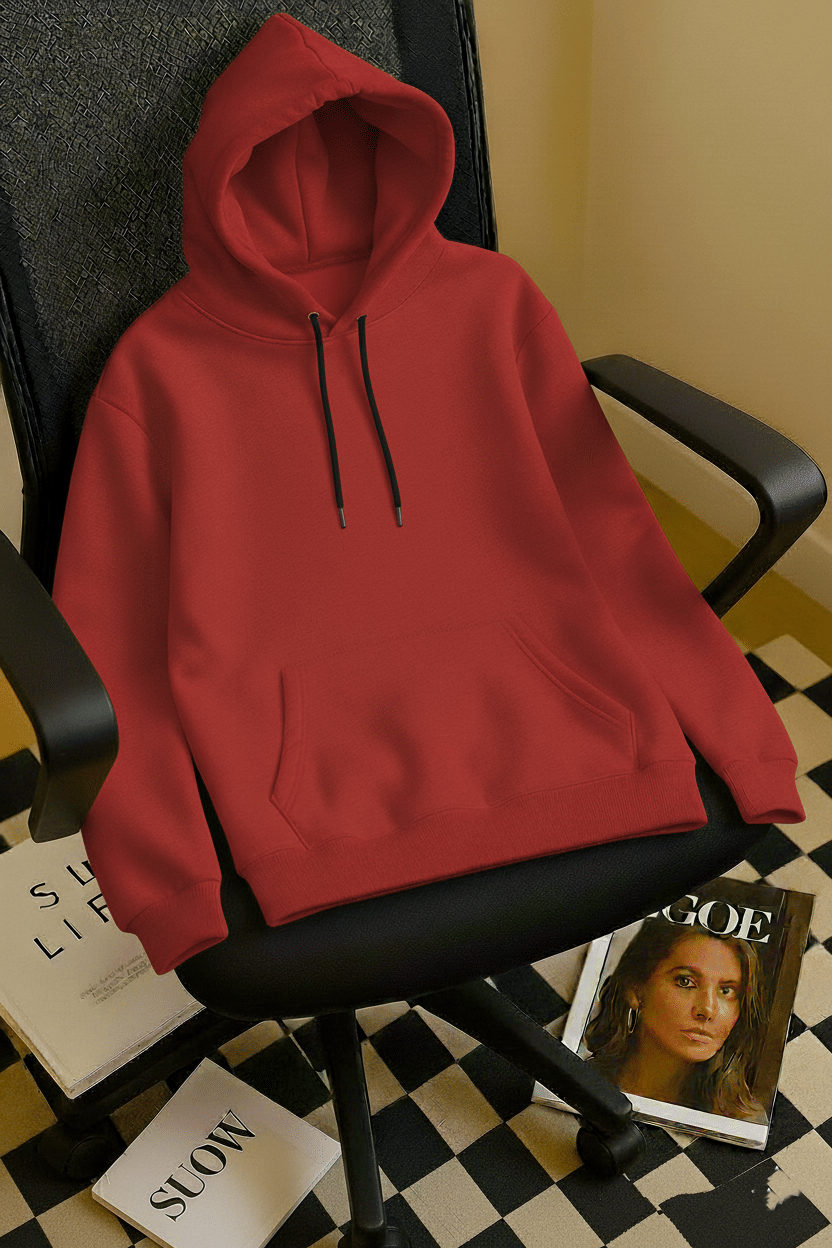 Try This Cotton Blend Hooded Men's Sweatshirt - Red ( Pack of 1 ) Try This Cotton Blend Hooded Men's Sweatshirt - Red ( Pack of 1 )