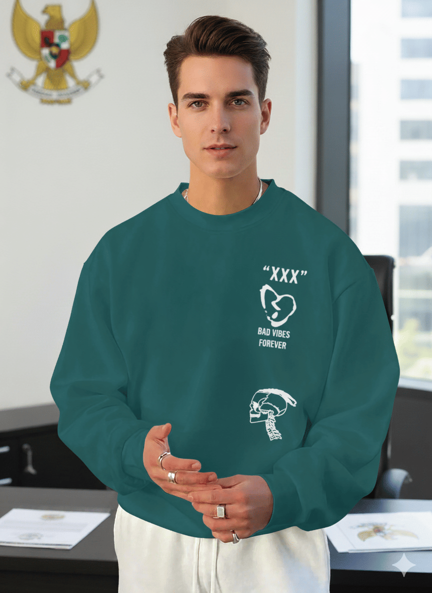     			Urban Trees Woollen Round Neck Men's Sweatshirt - Green ( Pack of 1 )