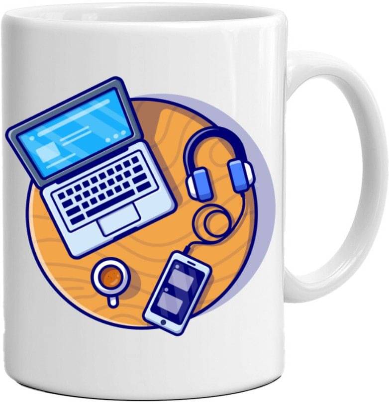     			VASUDEVA DARSHAN Ceramic Coffee Mug 350 mL ( Pack of 1 )