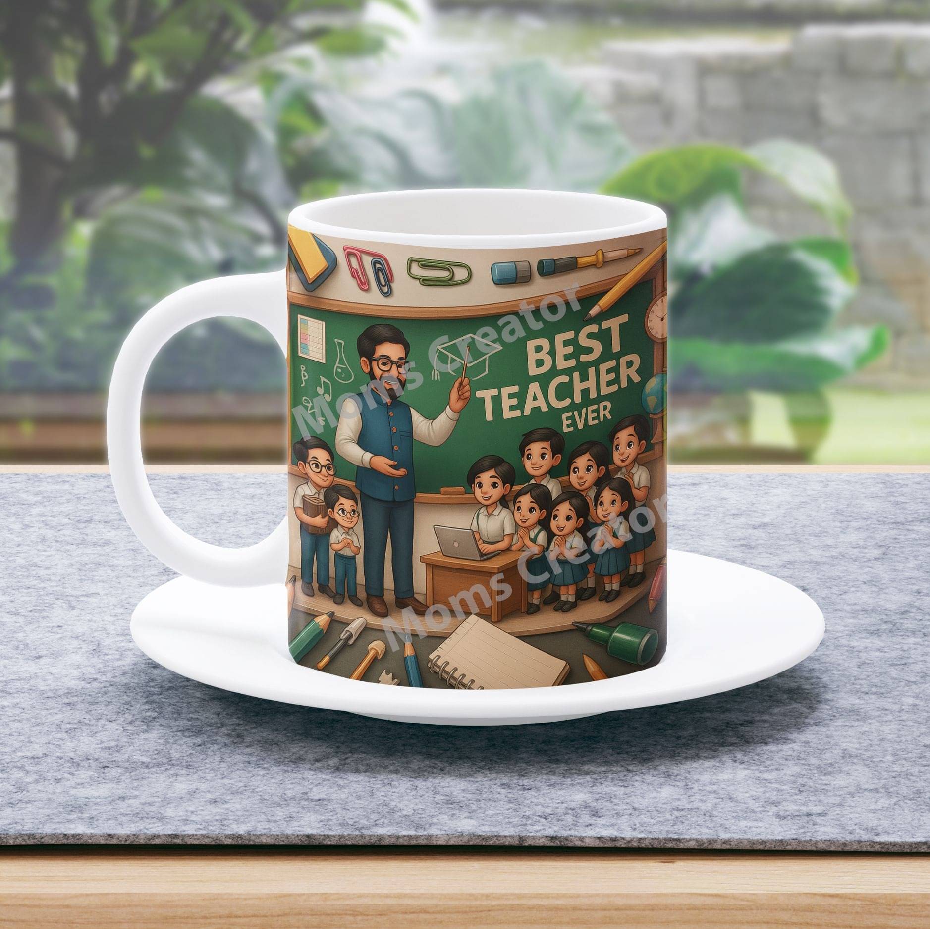     			VASUDEVA DARSHAN Ceramic Coffee Mug 350 mL ( Pack of 1 )