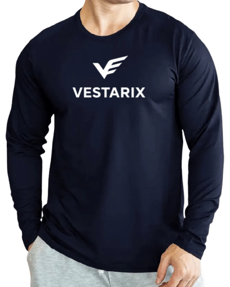 VESTARIX Men Polyester Regular Fit Printed T-Shirt ( Blue ) VESTARIX Men Polyester Regular Fit Printed T-Shirt ( Blue )
