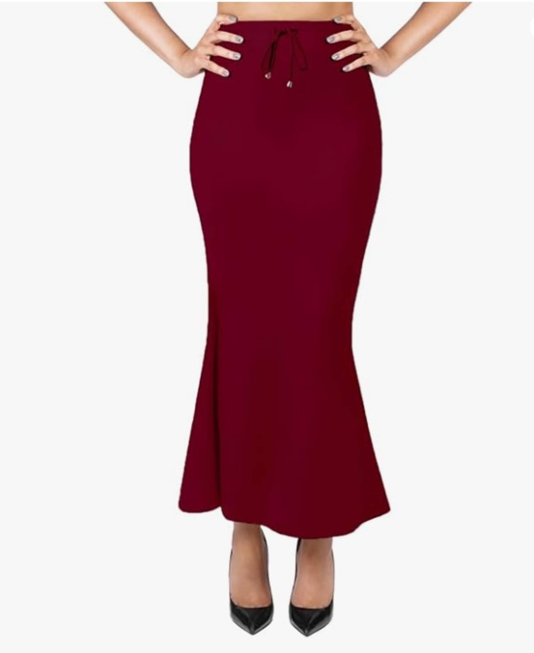 Viya Fashion Women Rayon Saree Shaper ( Maroon ) Viya Fashion Women Rayon Saree Shaper ( Maroon )