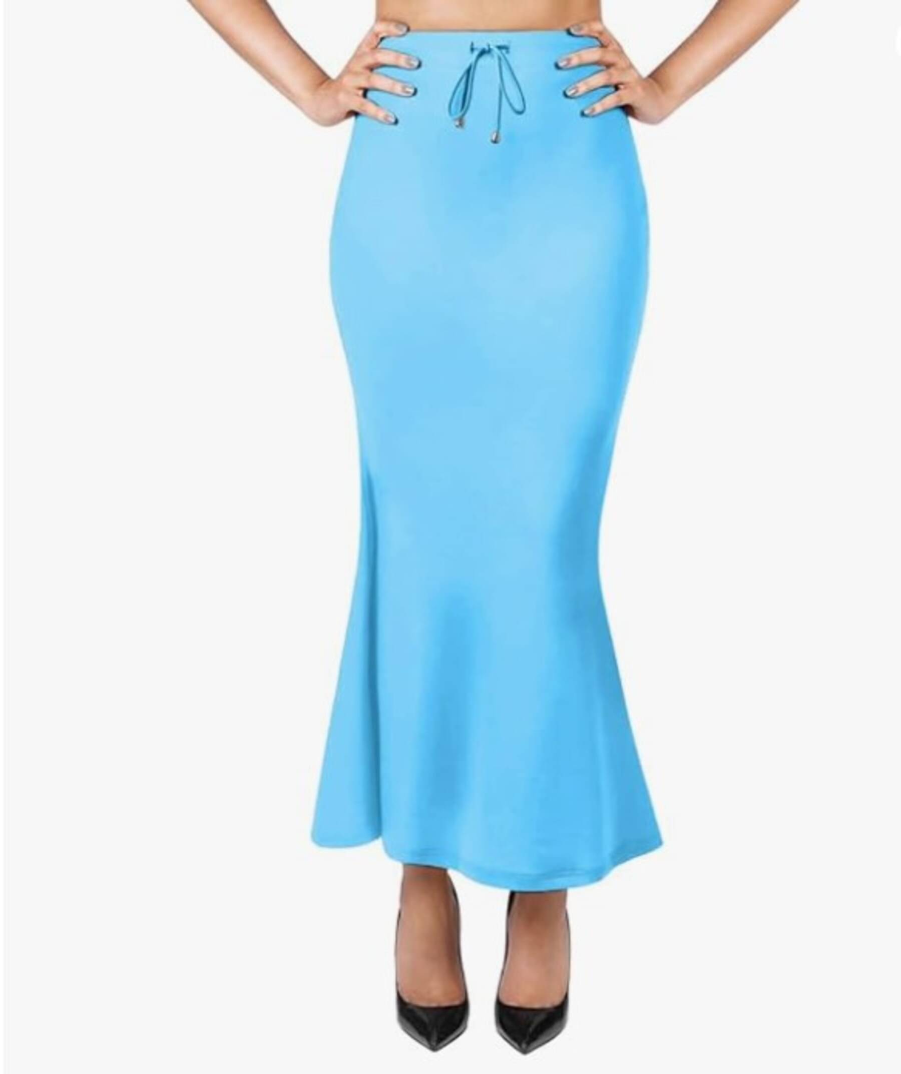 Viya Fashion Women Rayon Saree Shaper ( Light Blue ) Viya Fashion Women Rayon Saree Shaper ( Light Blue )