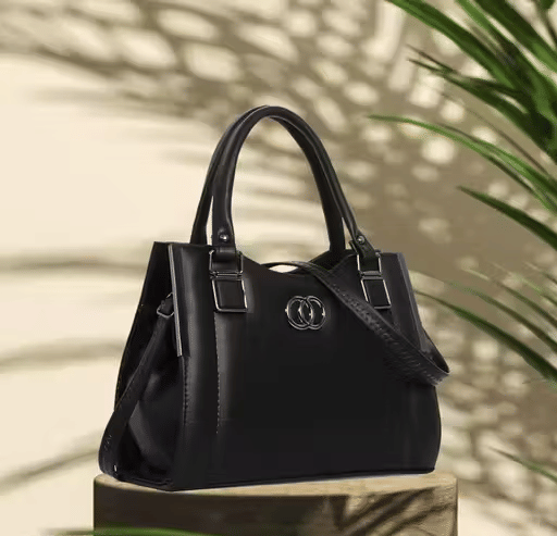     			Zaxcer Shoulder Bag PU Set of 1 ( Black )