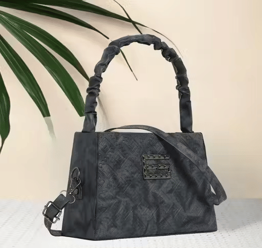     			Zaxcer Shoulder Bag PU Set of 1 ( Black )