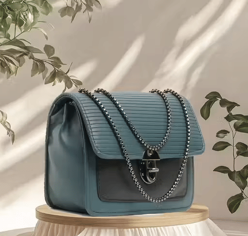     			Zaxcer Shoulder Bag PU Set of 1 ( Blue )