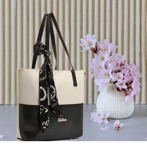     			Zaxcer Shoulder Bag PU Set of 1 ( Cream )