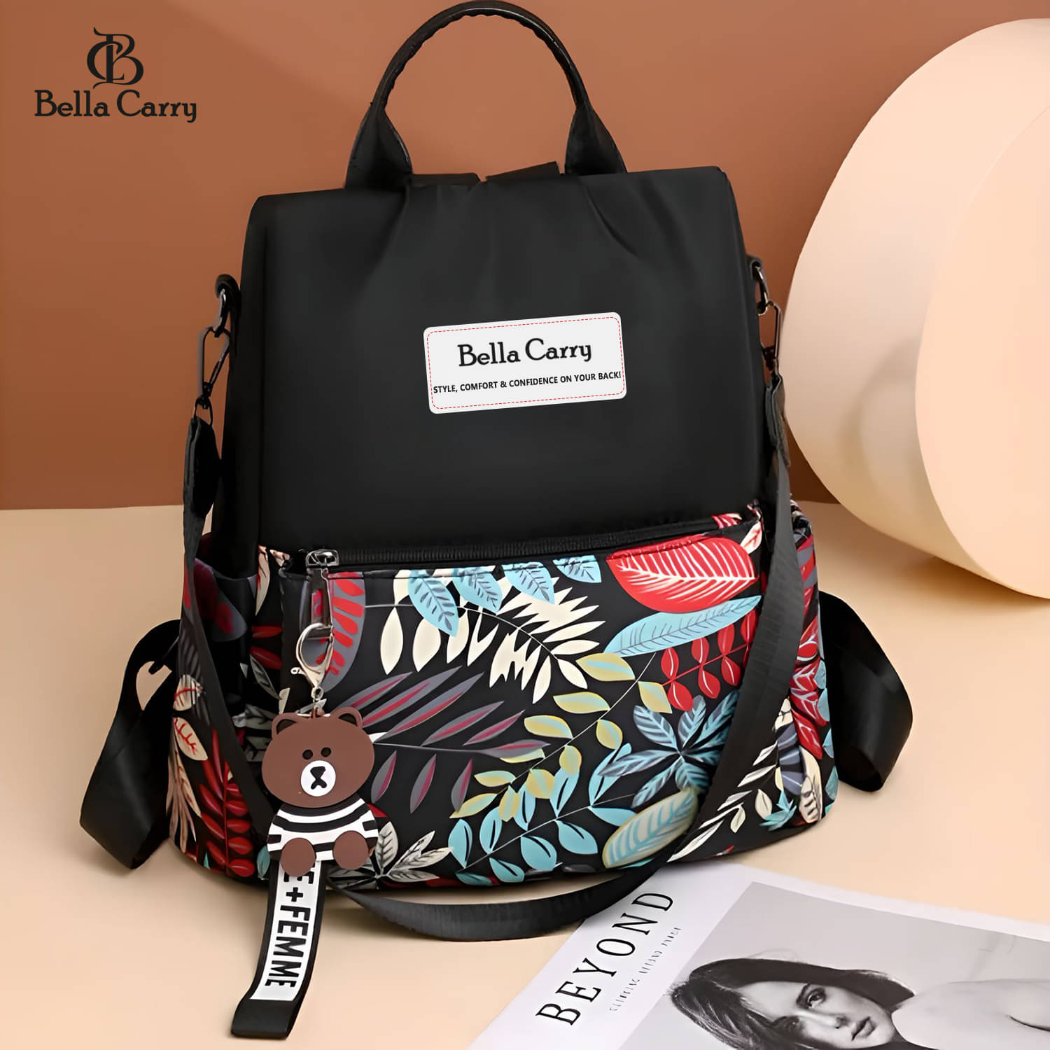     			Bella Carry 14 Ltrs Polyester Backpack *For Girls ( Multi Color )