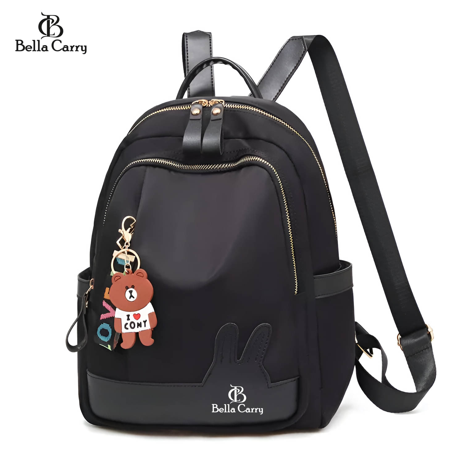     			Bella Carry 17 Ltrs Polyester Backpack *For Girls ( Black )