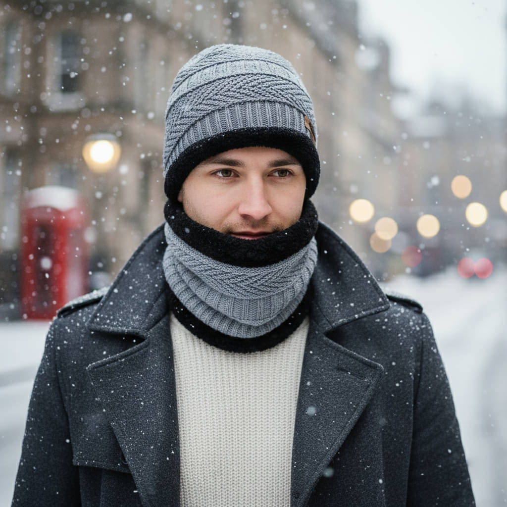 CAT BUNNY Pack of 1 Woollen Men's Cap ( Grey ) CAT BUNNY Pack of 1 Woollen Men's Cap ( Grey )