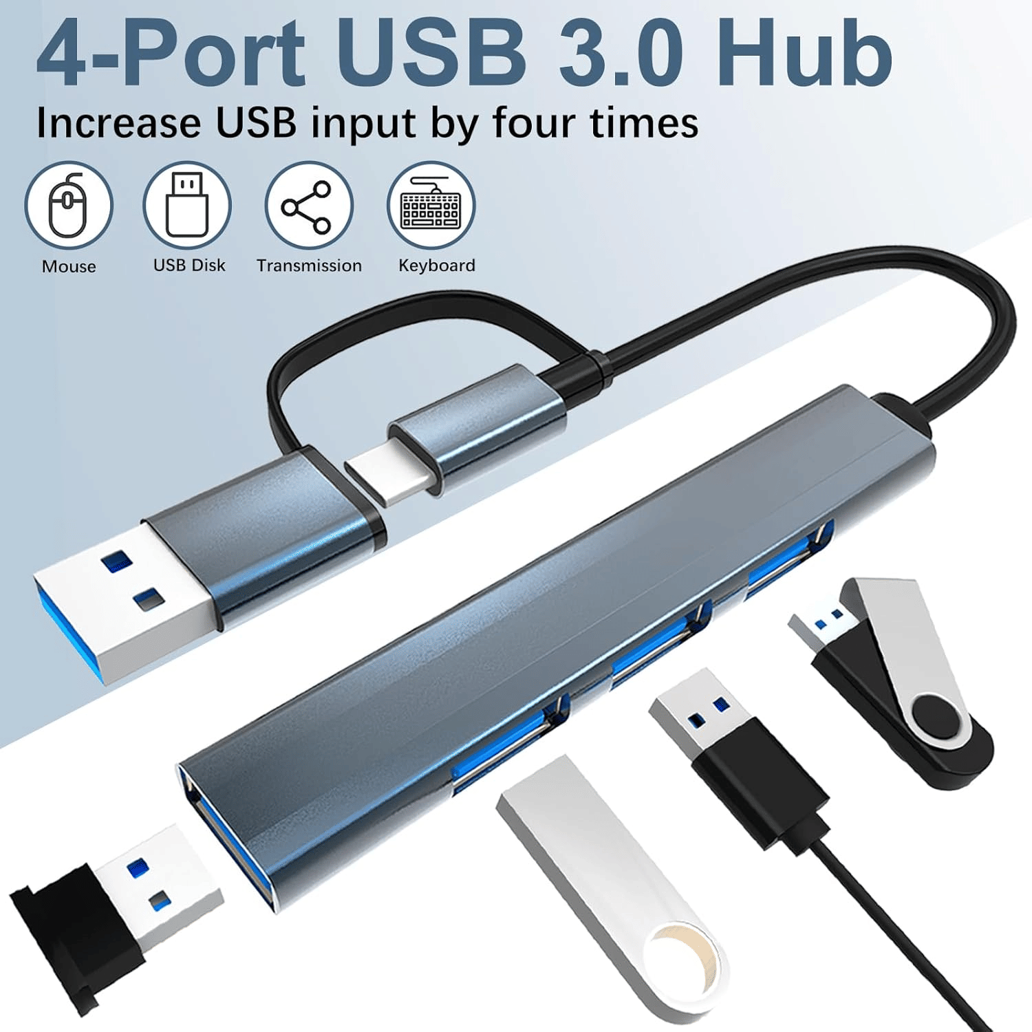     			HUG PUPPY 3 port USB Hub