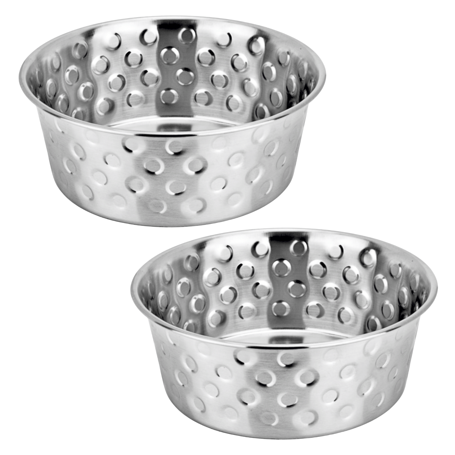 Happinesque - Stainless Steel Dog Food Silver Bowl 2.4 L Happinesque - Stainless Steel Dog Food Silver Bowl 2.4 L