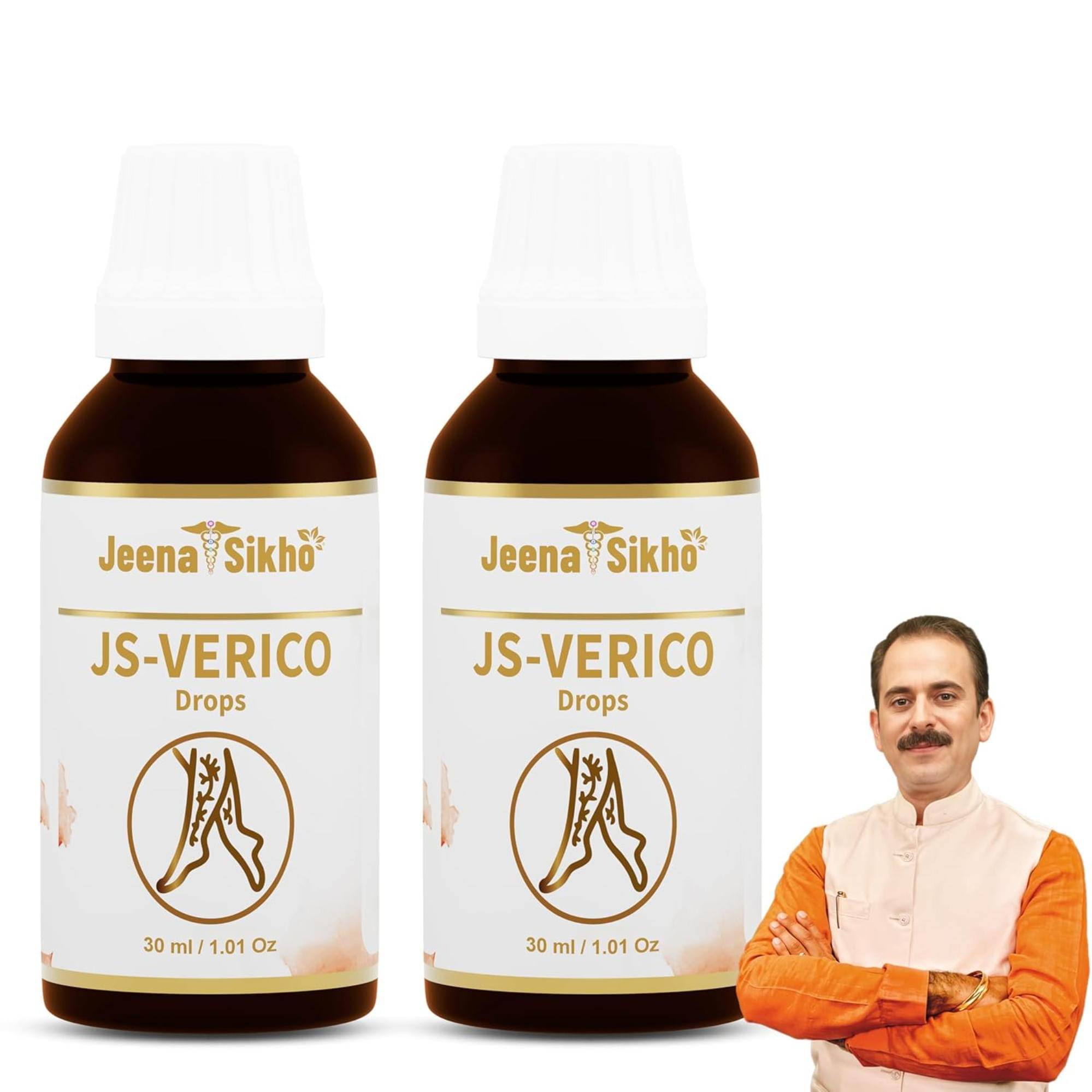 Jeena Sikho JS-Verico Drop | Varicose & Spider Vein Care (Pack of 2, 30 ml) Jeena Sikho JS-Verico Drop | Varicose & Spider Vein Care (Pack of 2, 30 ml)