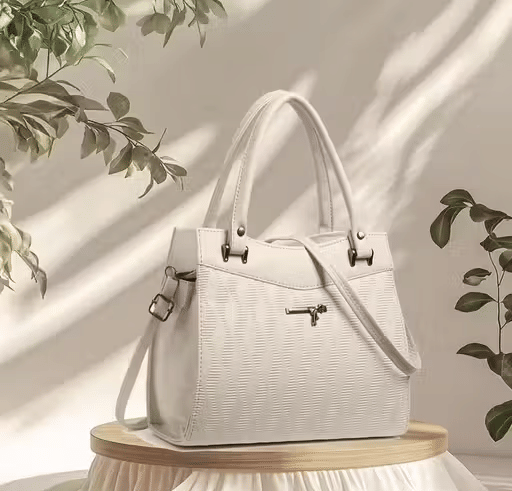     			NARIOX Shoulder Bag PU Set of 1 ( Cream )