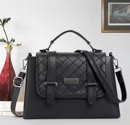     			NARIOX Shoulder Bag PU Set of 1 ( Black )