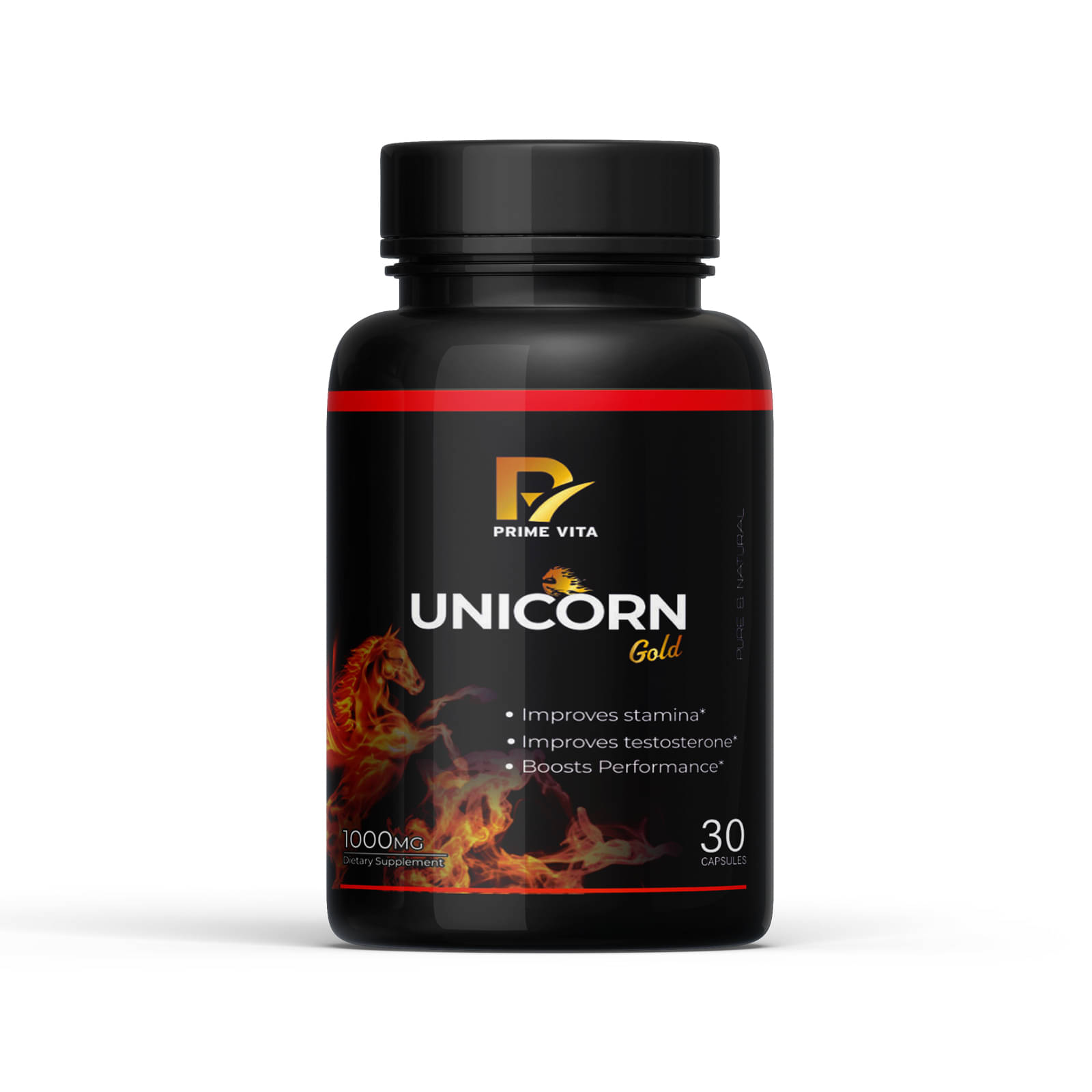     			PRIME VITA Unicorn Gold 1000Mg | Enhancement Capsule For Men | Increase Thickness & Size | Improves Stamina | Boosts Performance (30 Capsule)
