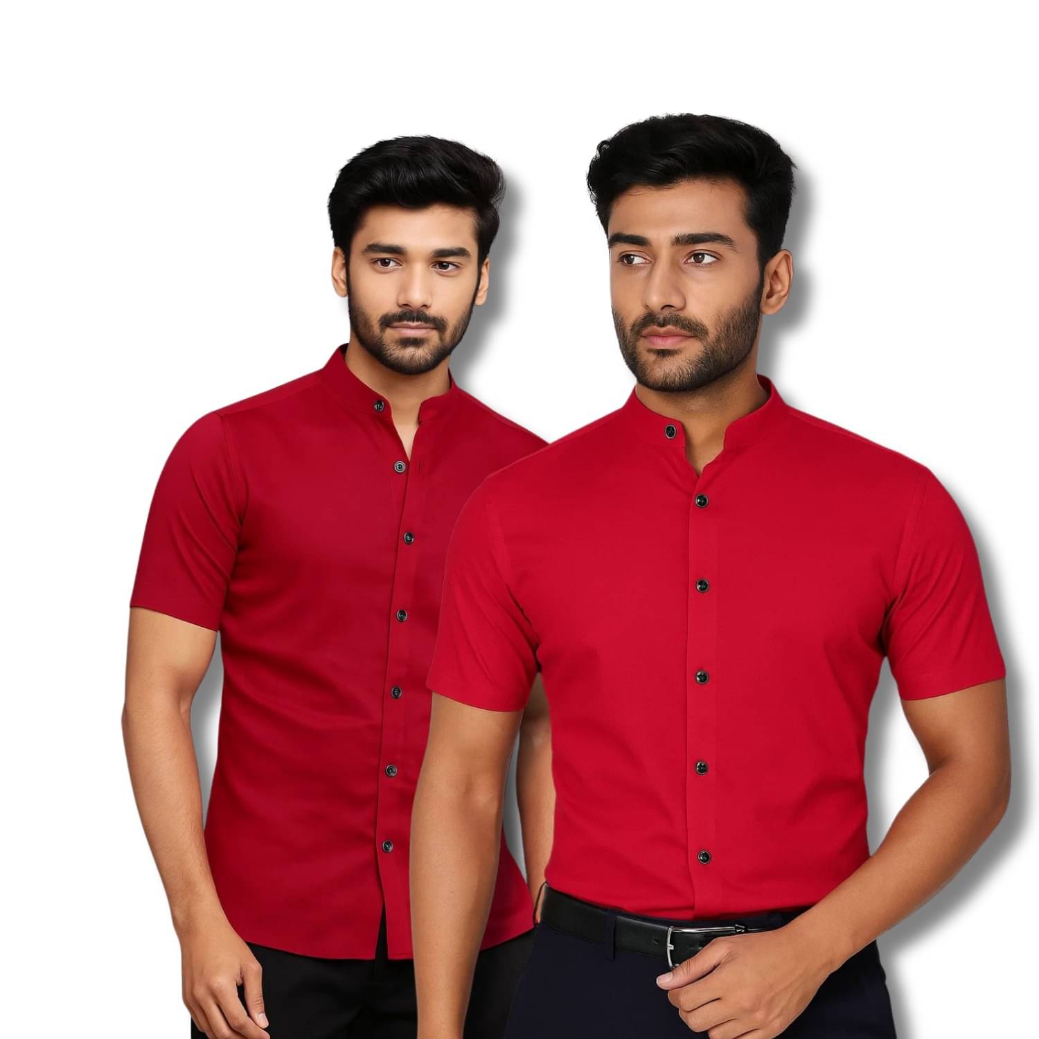 RAREMARK Cotton Blend Regular Fit Solids Half Sleeves Men's Casual Shirt - Maroon ( Pack of 2 ) RAREMARK Cotton Blend Regular Fit Solids Half Sleeves Men's Casual Shirt - Maroon ( Pack of 2 )