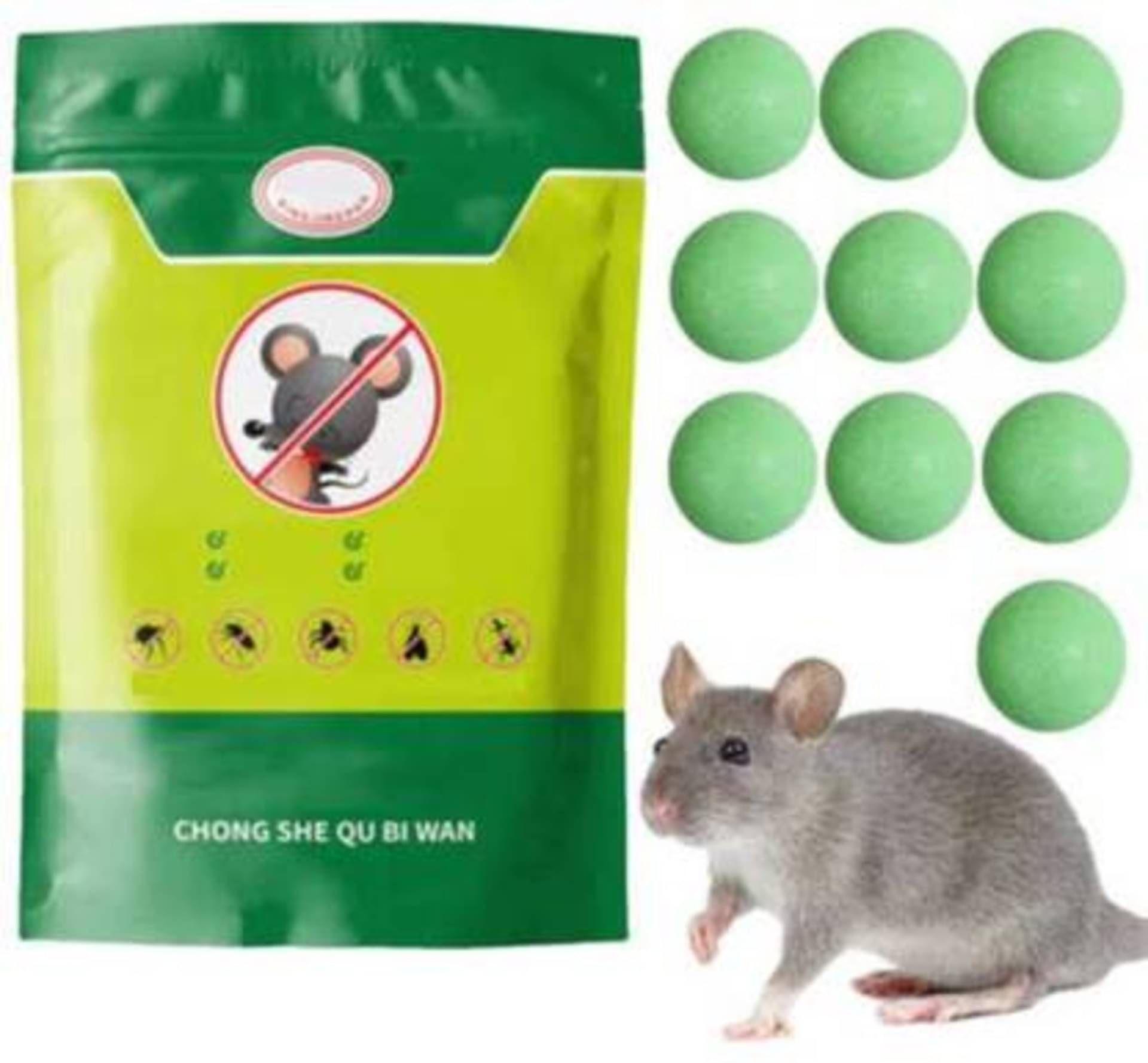     			Rat Poisoning for Home, Repellent to Keep Rodents Out of Car  (10 x 1 Units)