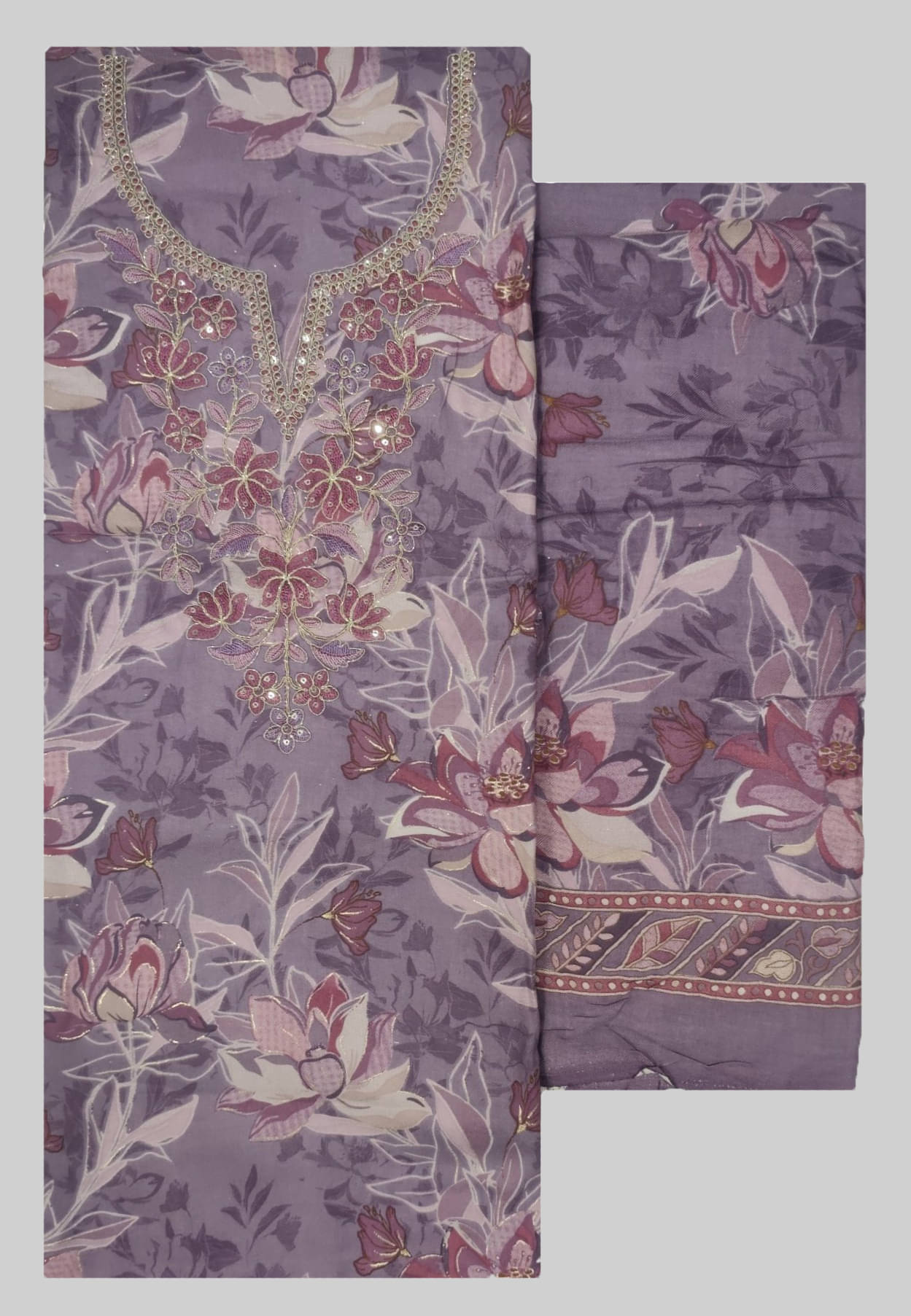 Soul Essence Women Woollen Unstitched Dress Material ( Purple )     			Soul Essence Women Woollen Unstitched Dress Material ( Purple )