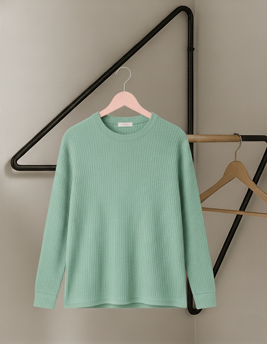     			Try This Cotton Blend Round Neck Men's Sweatshirt - Sea Green ( Pack of 1 )