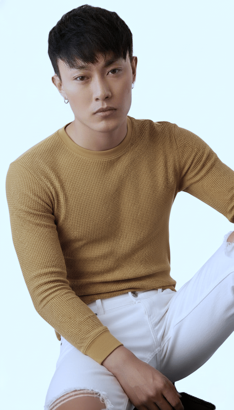     			Try This Men Cotton Blend Regular Fit Colorblock T-Shirt ( Brown )