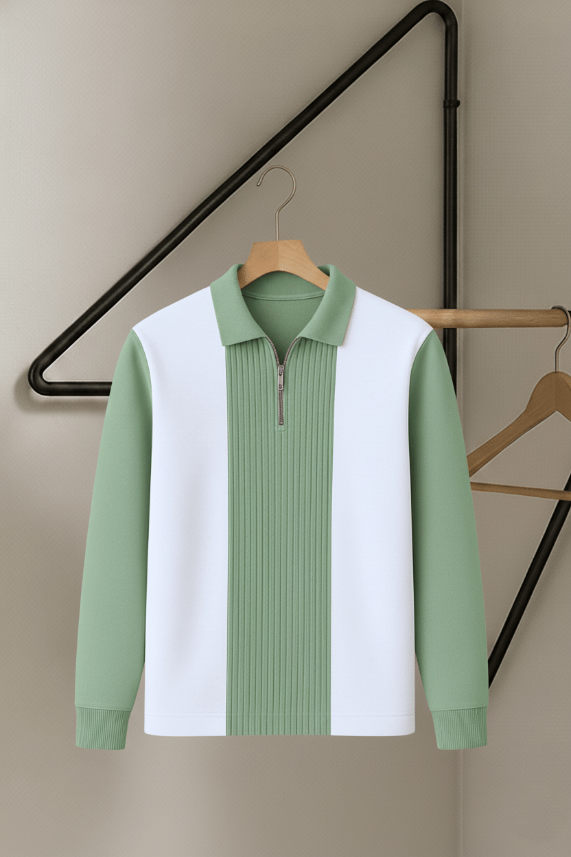 Try This Men Cotton Blend Regular Fit Colorblock Polo T Shirt ( Sea Green ) Try This Men Cotton Blend Regular Fit Colorblock Polo T Shirt ( Sea Green )