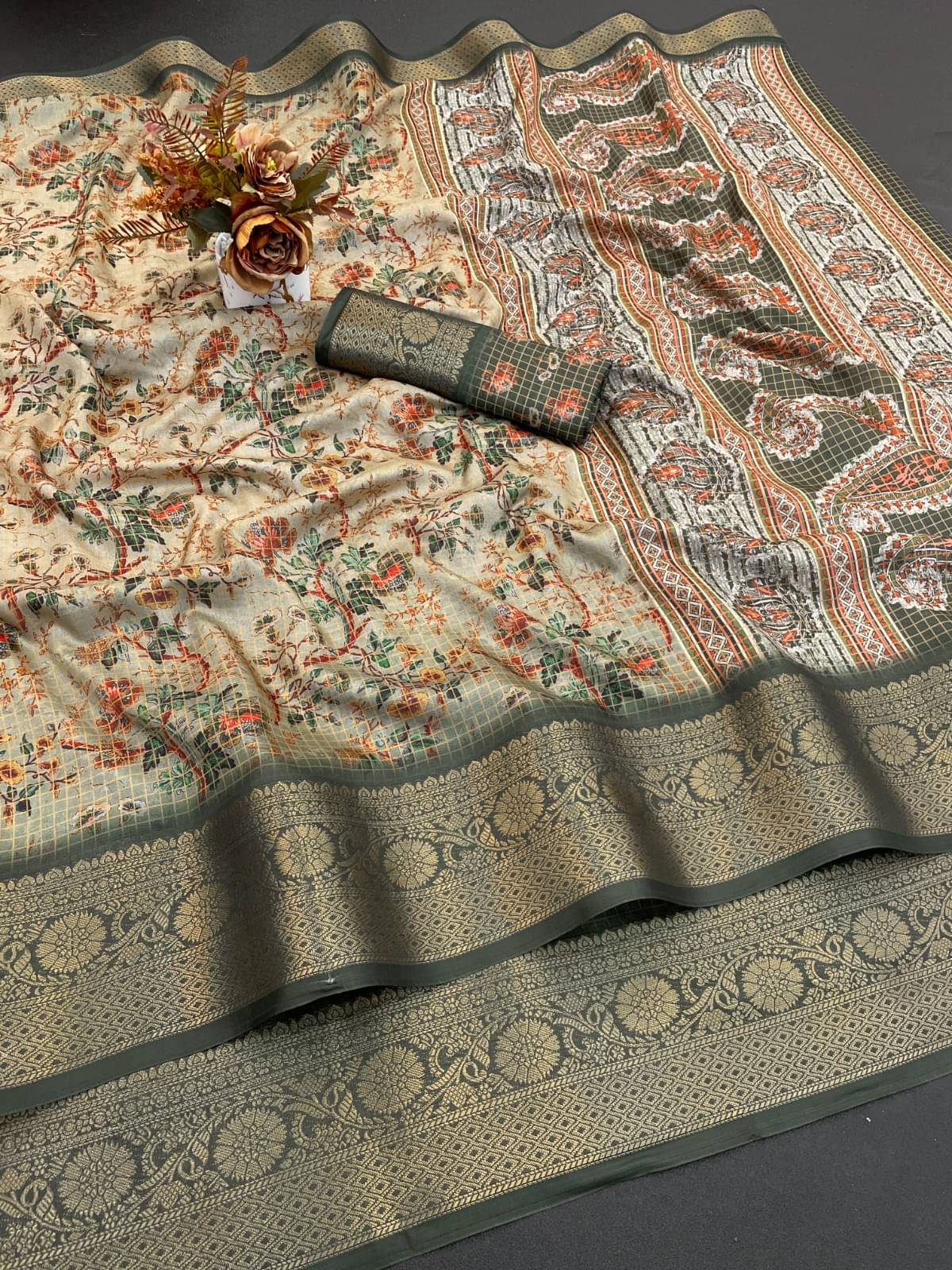 A TO Z CART Art Silk Printed Regular Saree With Unstitched Blouse Piece ( Lime Green1 )     			A TO Z CART Art Silk Printed Regular Saree With Unstitched Blouse Piece ( Lime Green1 )