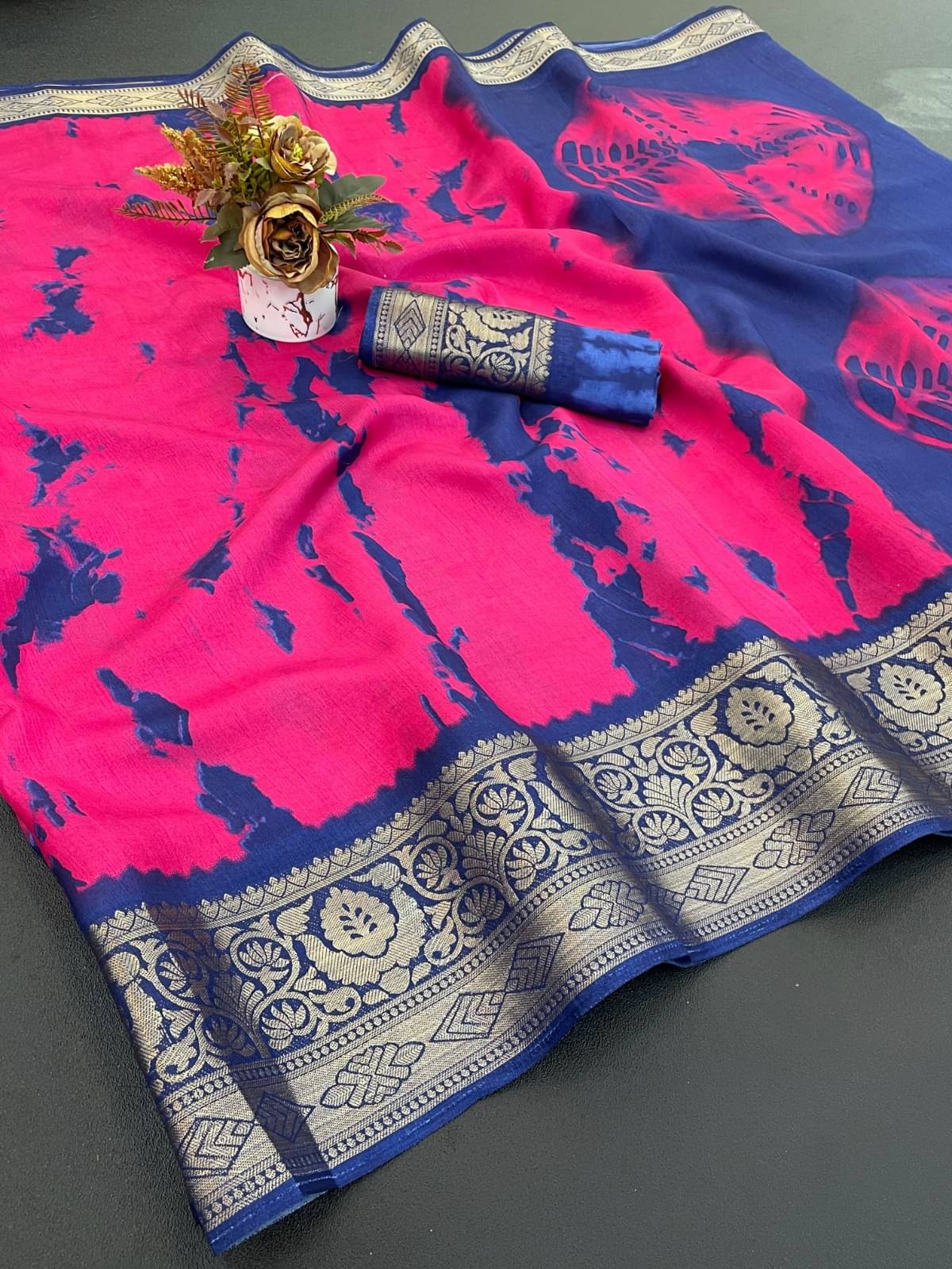 A TO Z CART Art Silk Printed Regular Saree With Unstitched Blouse Piece ( Pink )     			A TO Z CART Art Silk Printed Regular Saree With Unstitched Blouse Piece ( Pink )