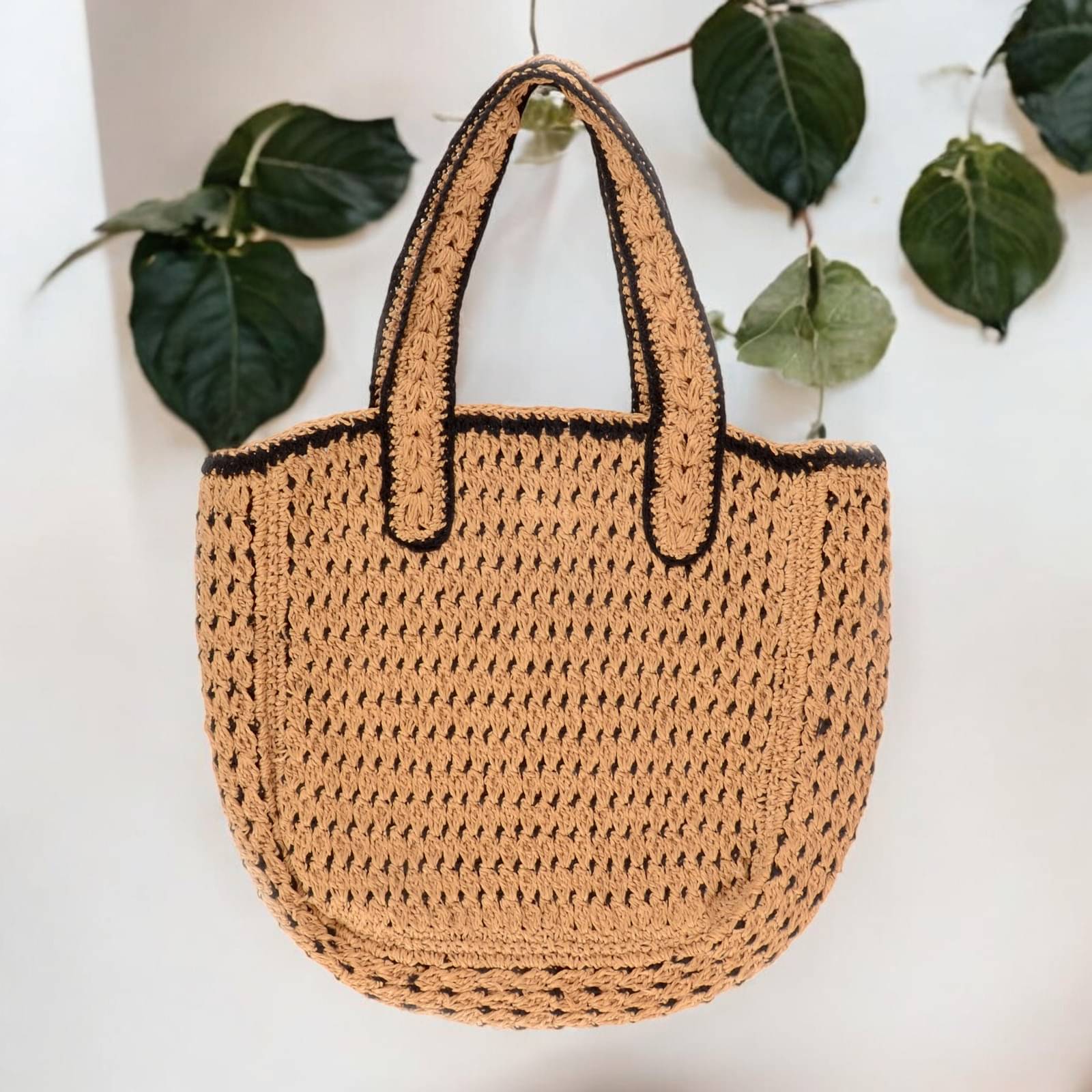     			ALOUVE Shoulder Bag Jute Set of 1 ( Beige )