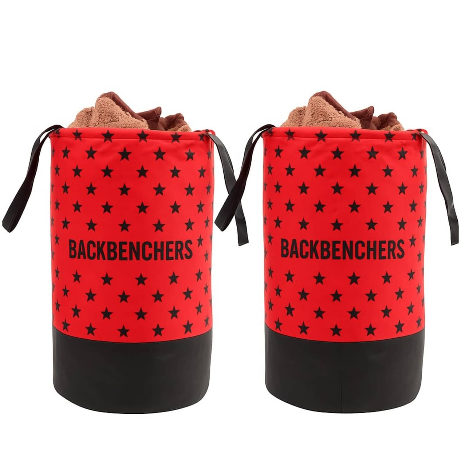     			BB BACKBENCHERS Red Laundry Bags ( Pack of 2 )