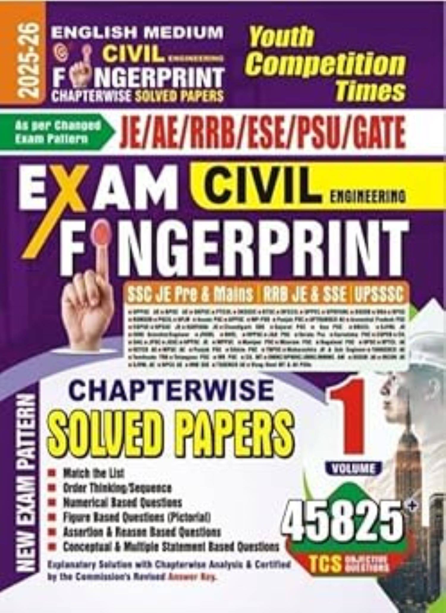     			Civil Engineering Exam Fingerprints Volume 1 - Chapterwise Solved Papers