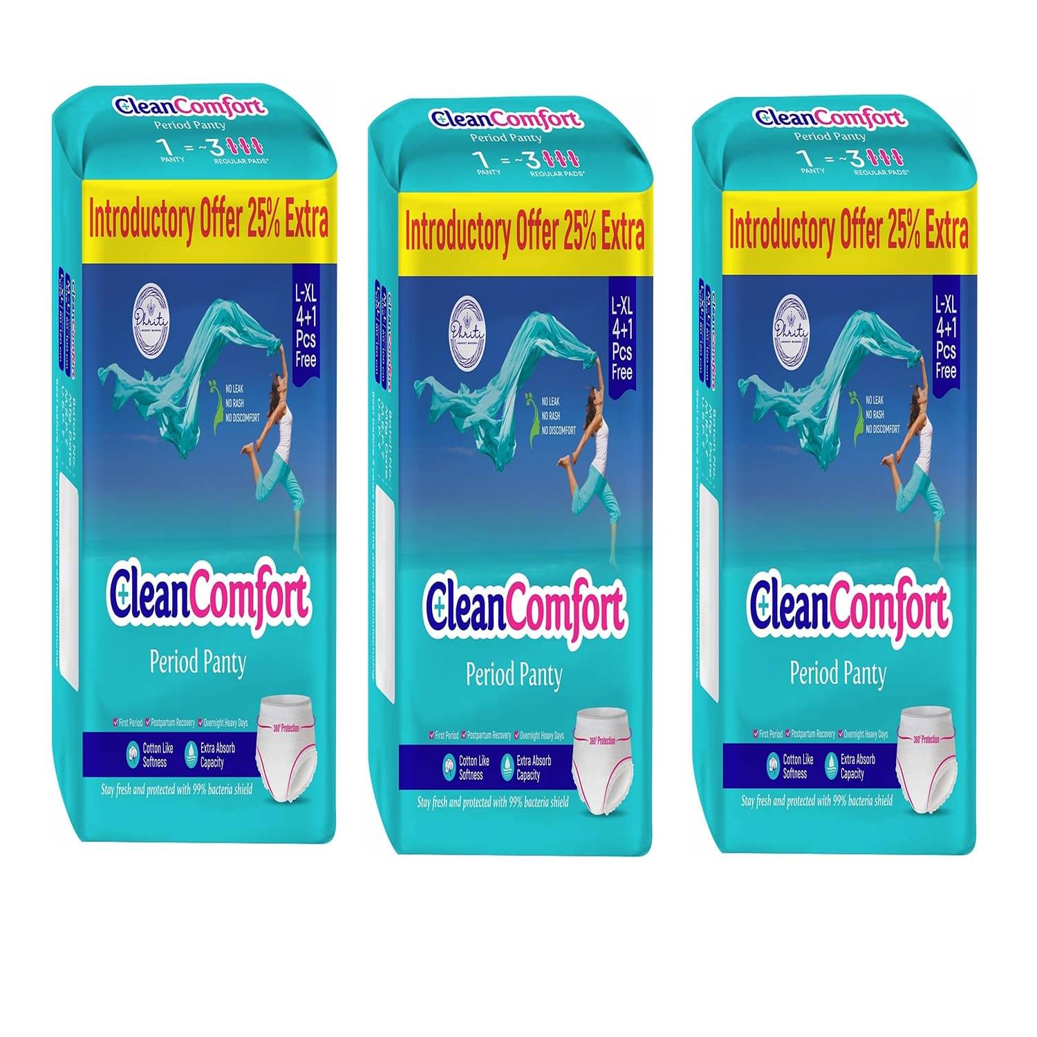     			Clean Comfort Cottony Large Regular Sanitary Pad
