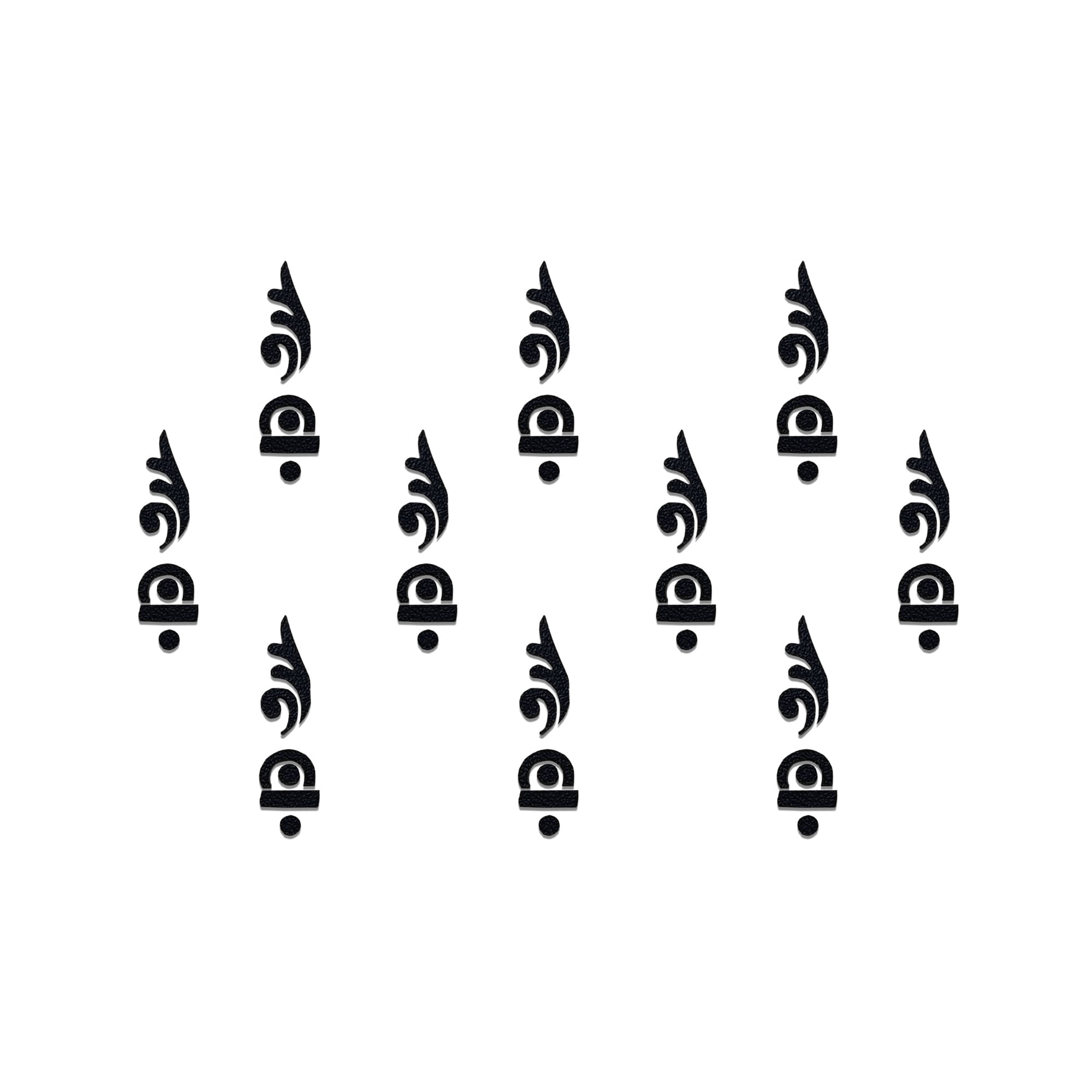     			Comet Busters Beautiful Black Fusion Abstract Bindi Designed for Casual Wear