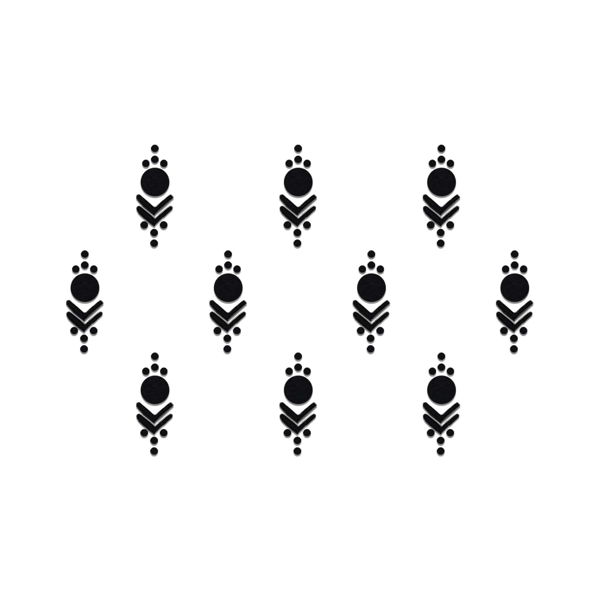     			Comet Busters Charming Black Fusion Abstract Bindi to Complete Your Casual Look