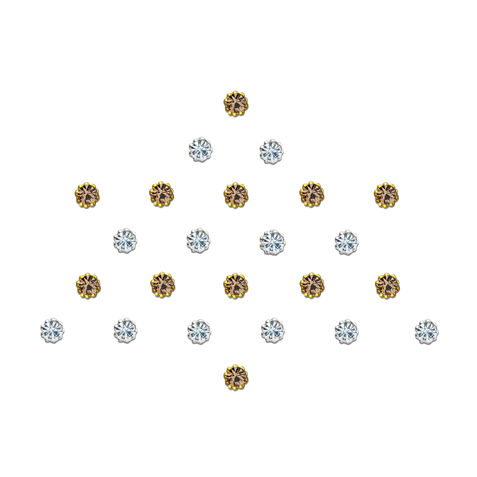     			Comet Busters 24 Pcs Traditional Green Diamond Dot Bindi Made with Premium Diamond