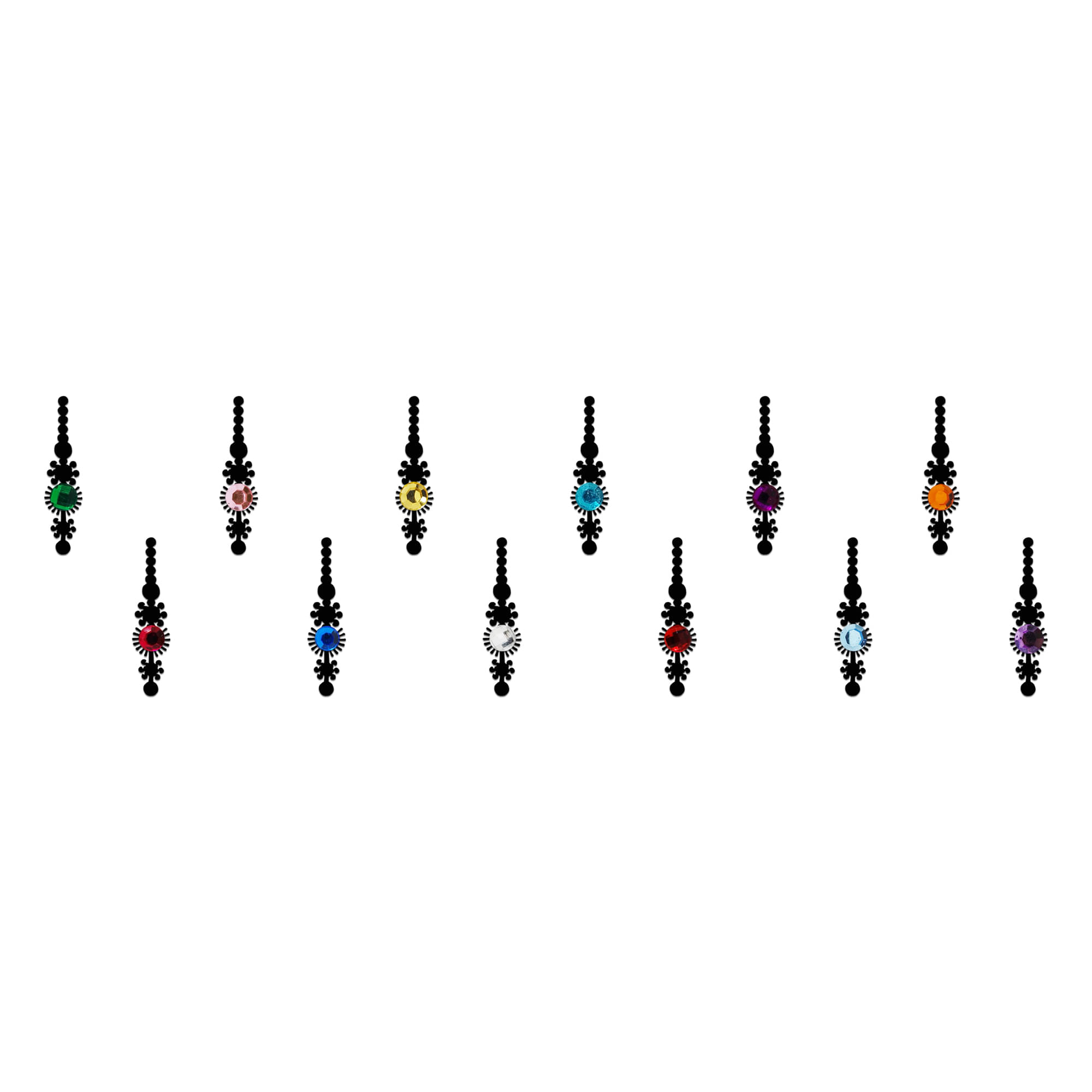     			Comet Busters Comet Busters Multicolour Bindi Stick on Pack of 1 10 g