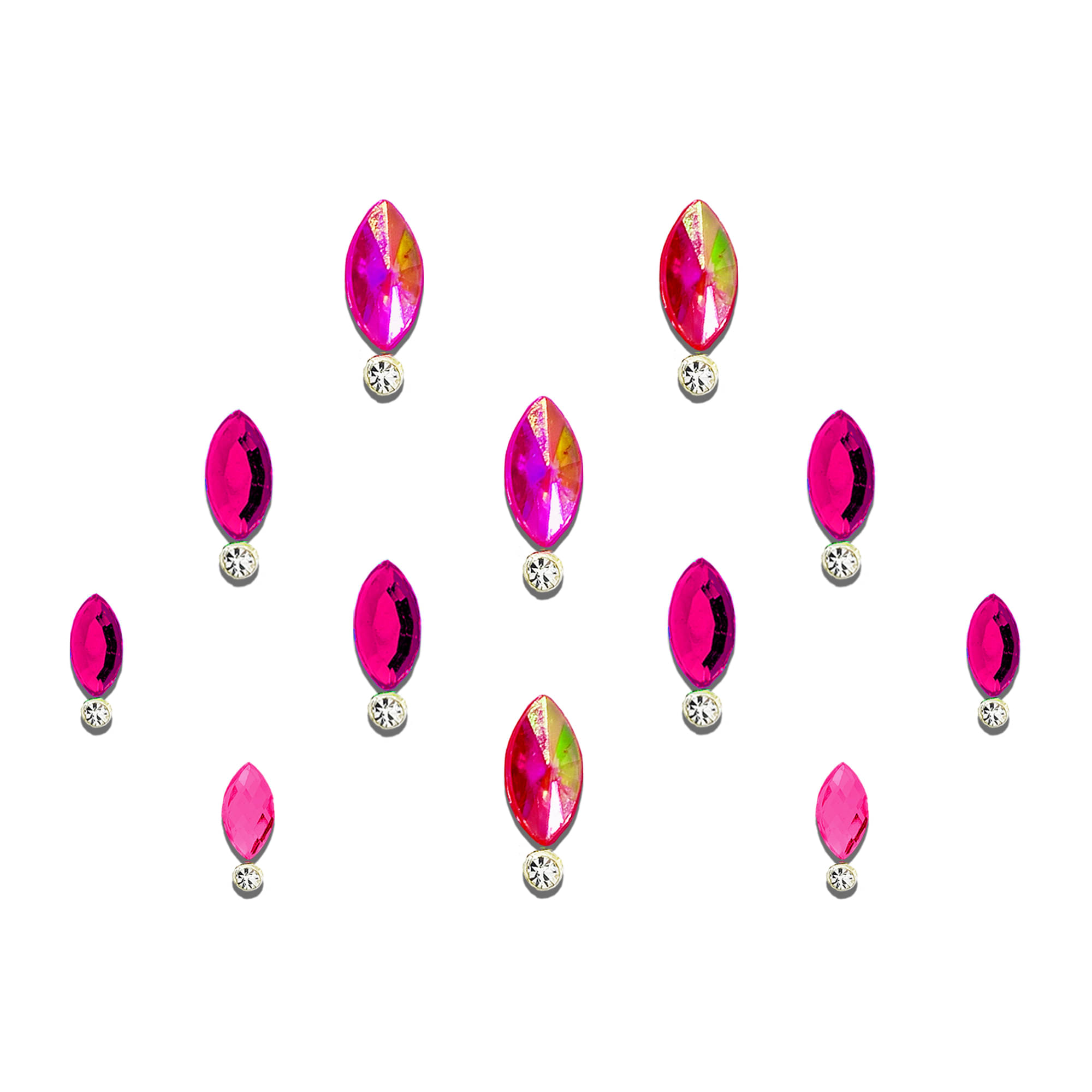     			Comet Blusters 12 Pcs Traditional Blue Crystal Bindi Made with Premium Crystal, Diamond