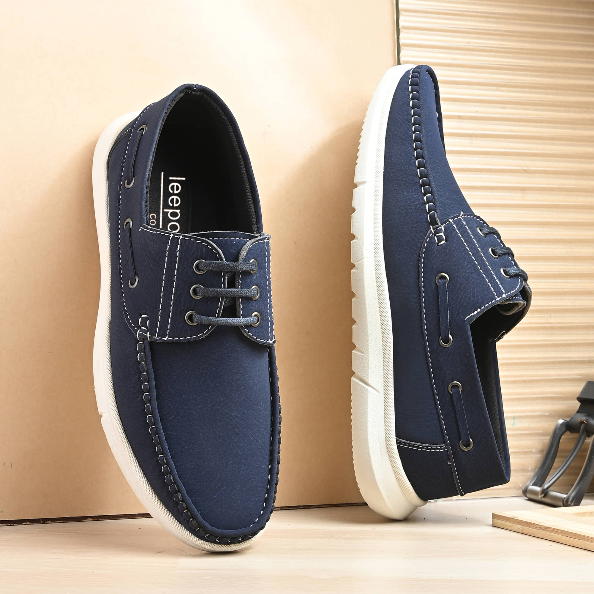 Leeport Black Men's Boat Shoes - Casual Shoes | Buy online on ZillyBuy