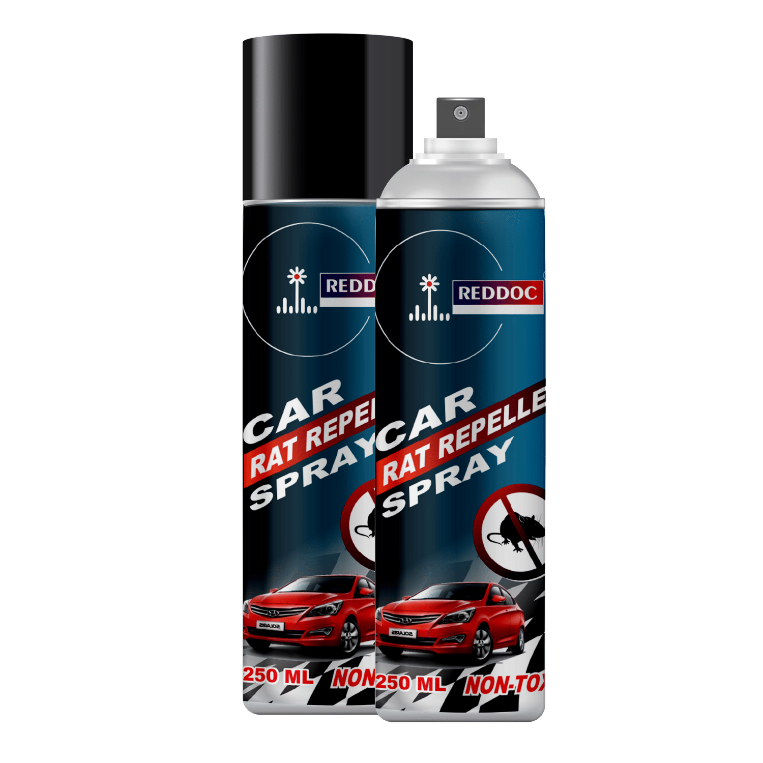     			REDDOC Rat Away Rat Repellent | Non-Toxic Bitter Coating for Car Engine, Wires, Cables & Interiors | Protects Vehicle Parts from Rat Damage | Safe & Easy to Use Rodent Control Solution 250_Car PACK OF 2