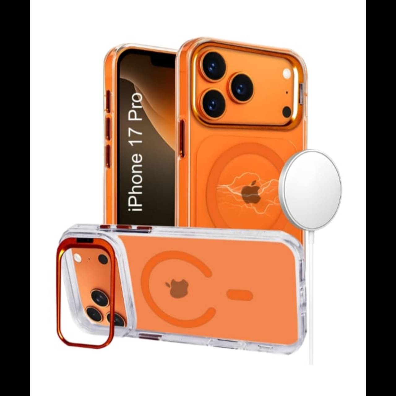 RMVRINDA Cases with Stands Compatible For TPU Glossy Cases iPhone 17 Pro ( Pack of 1 ) RMVRINDA Cases with Stands Compatible For TPU Glossy Cases iPhone 17 Pro ( Pack of 1 )