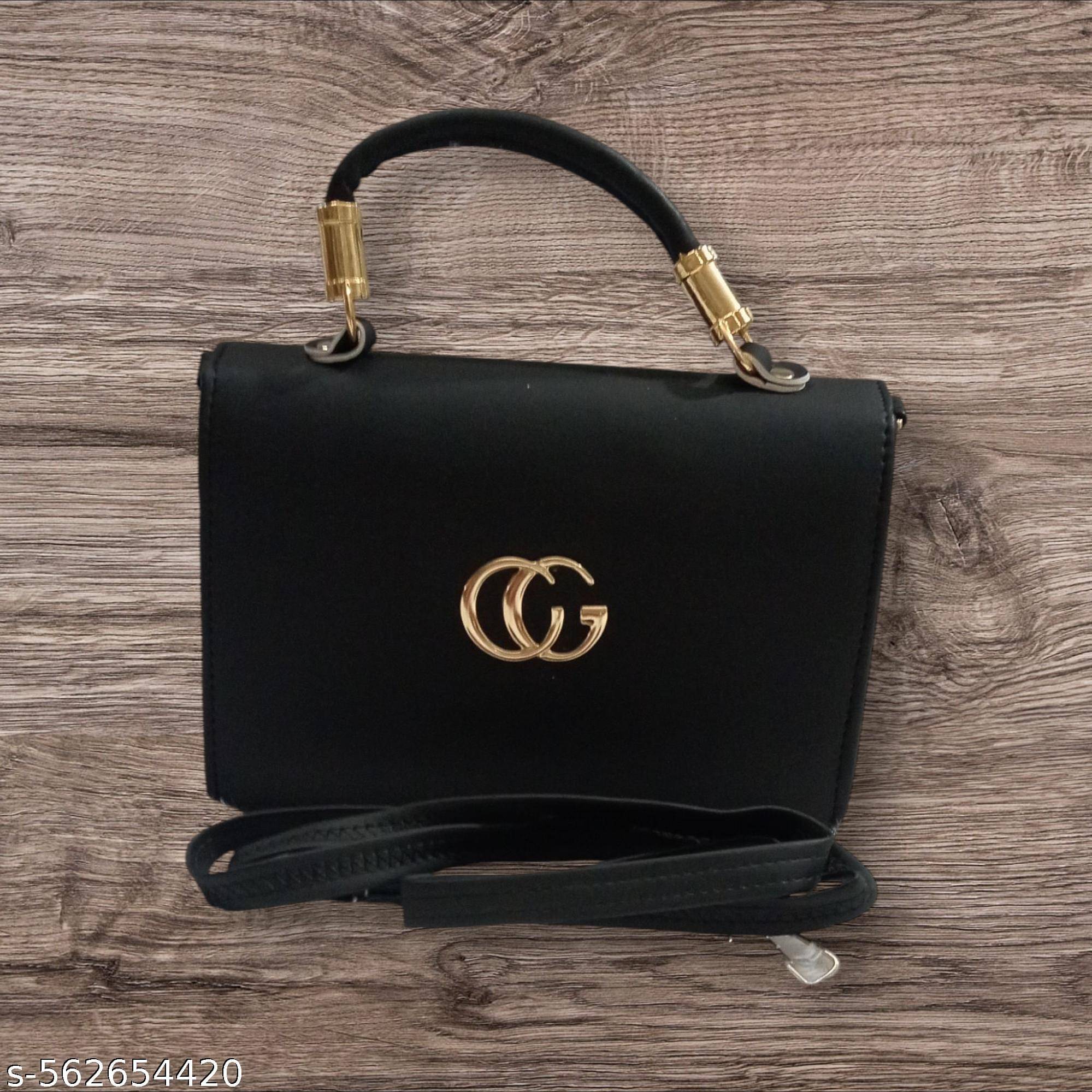     			Sheetal Sling Bag PU Set of 1 ( Black )