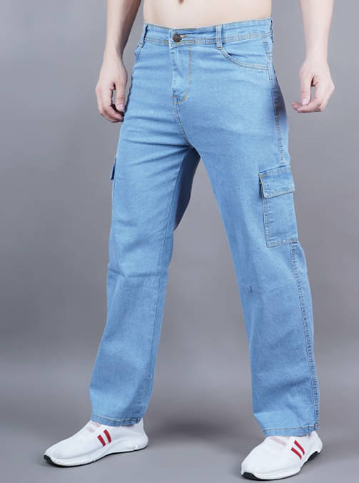 Star4well Straight Clean Look Men's Jeans - Light Blue ( Pack of 1 ) Star4well Straight Clean Look Men's Jeans - Light Blue ( Pack of 1 )