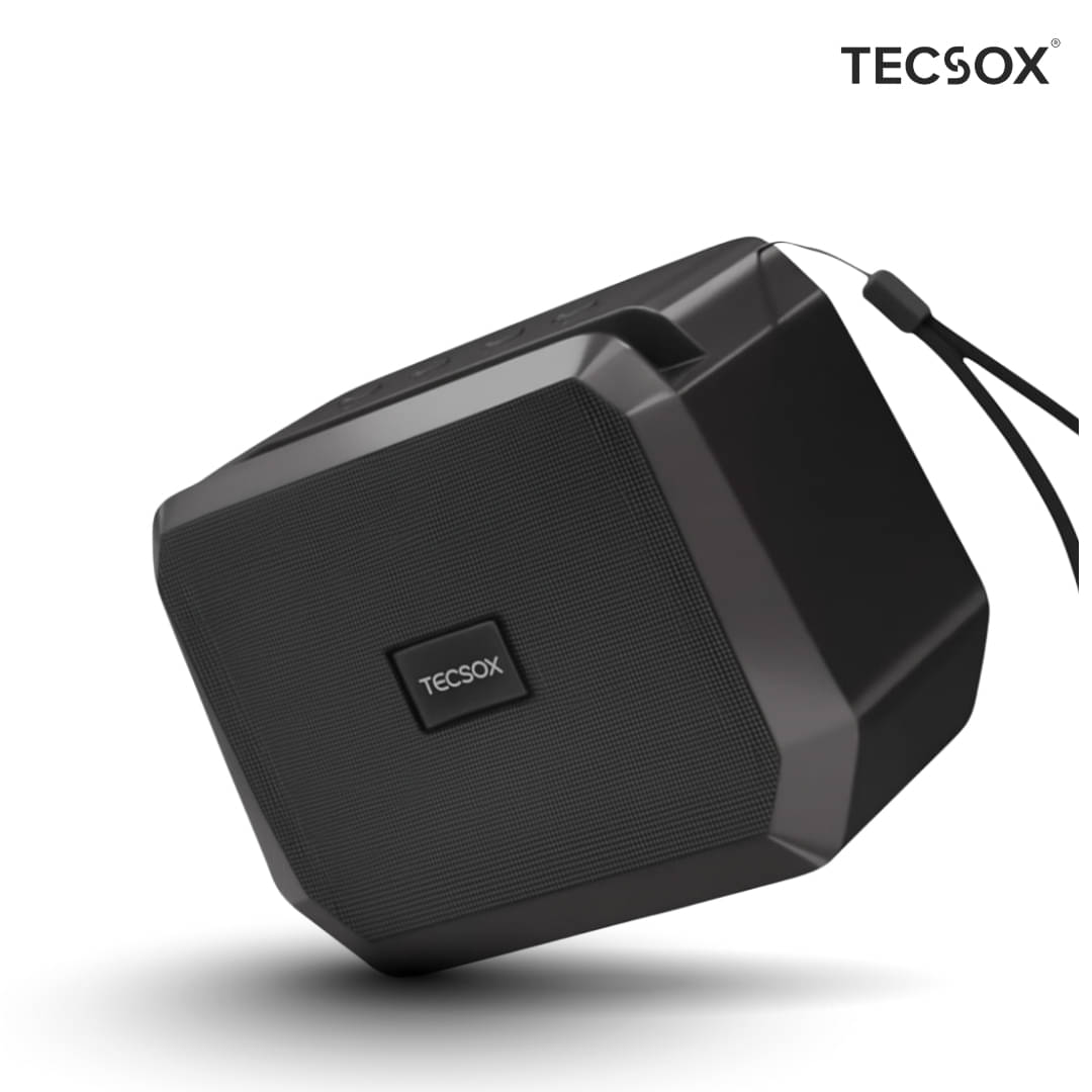 Tecsox Blast pro 10 W Bluetooth Speaker Bluetooth V 5.4 with USB,SD card Slot,3D Bass Playback Time 12 hrs Black Tecsox Blast pro 10 W Bluetooth Speaker Bluetooth V 5.4 with USB,SD card Slot,3D Bass Playback Time 12 hrs Black